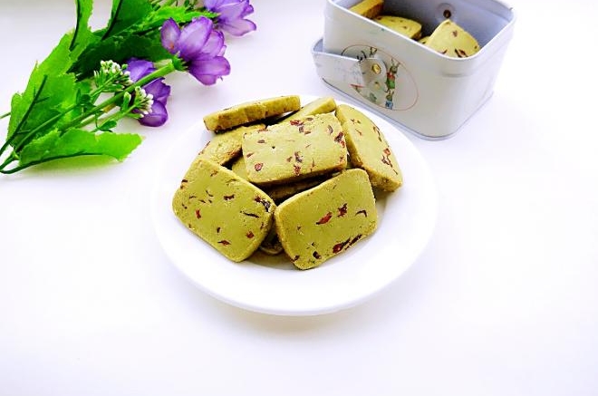 抹茶蔓越莓饼干