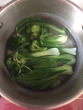 蔬菜提前烫熟