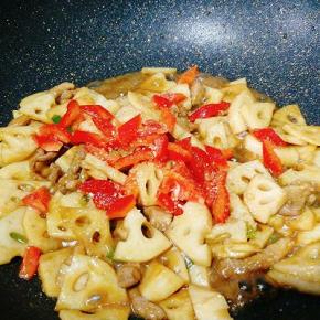 加入，红椒，白糖，鸡粉