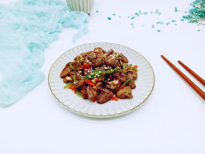 孜然炒鸡心
