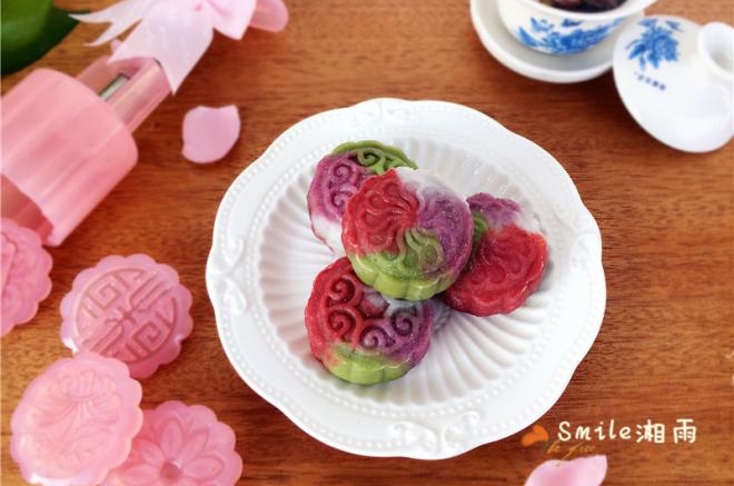 天然彩色冰皮月饼