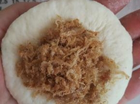 上面撒上肉松