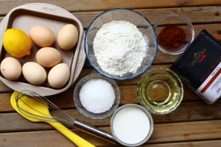 .以上食材适用于：学厨不沾方形彩虹蛋糕5件套6寸模具一份用量。