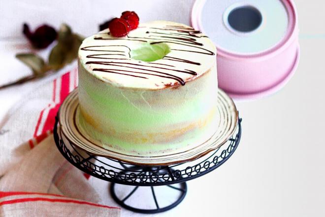 6寸淡奶油中空戚风