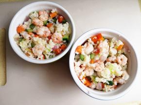 12.	把饭盛到烤碗里，