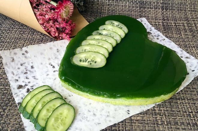 翠玉黄瓜慕斯蛋糕