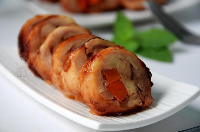 叉烧鸡腿卷