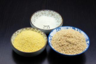 准备食材：小米、麦胚、白砂糖