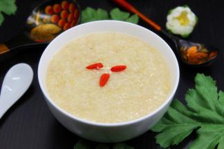 健康养生减肥早餐粥，小米麦胚粥