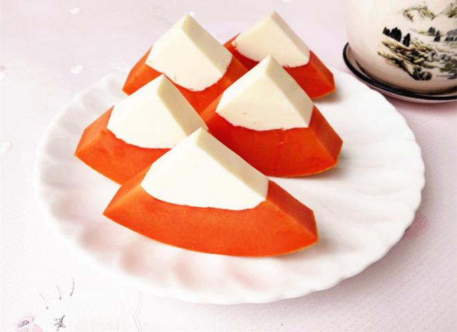 抓住夏天的小尾巴——木瓜奶冻