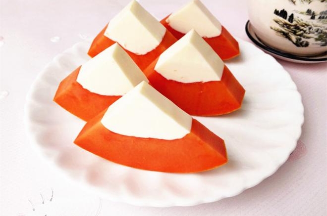 抓住夏天的小尾巴——木瓜奶冻