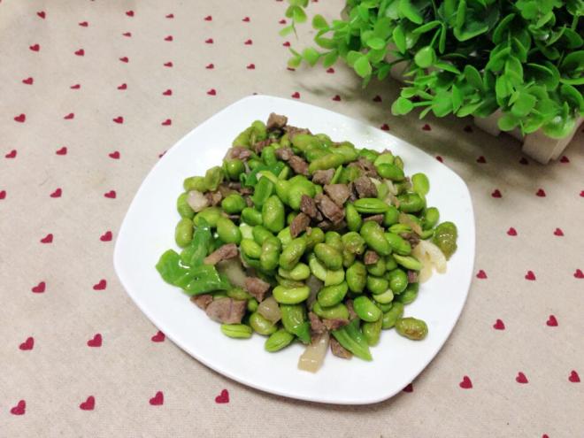 毛豆炒肉