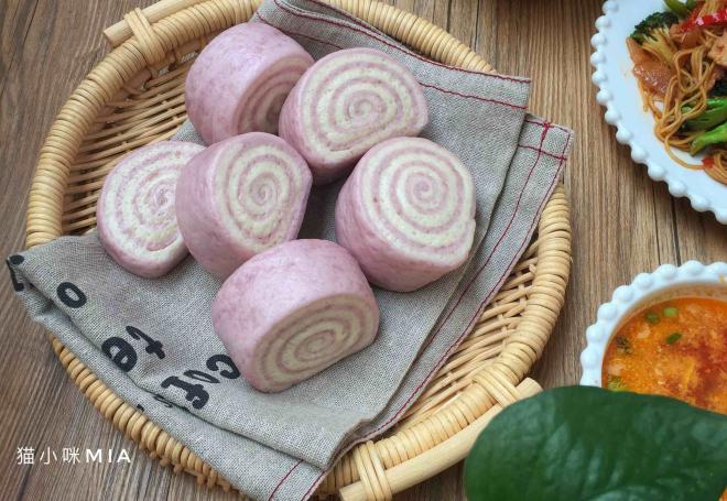 紫薯馒头卷