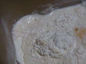 开始混合揉面