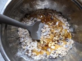 加入橄榄油和蜂蜜