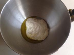 将液种、水、油放入到厨师机的搅拌桶里