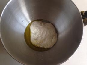 将液种、水、油放入到厨师机的搅拌桶里