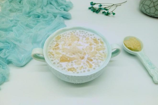 椰汁柚子西米露