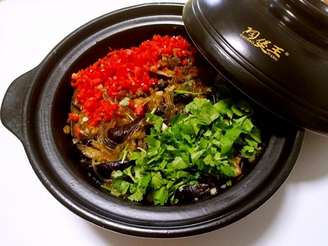 肉沫粉丝茄子煲