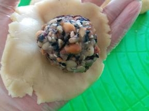 放上馅儿