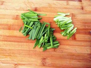 韭菜切段