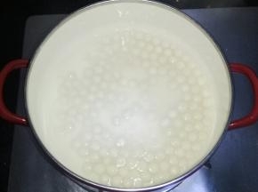 煮至小圆子浮起