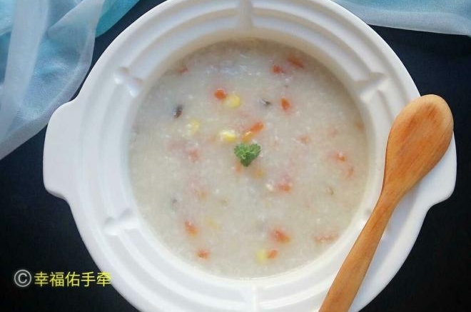 香菇玉米肉末粥