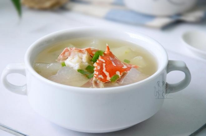 冬瓜花蟹汤