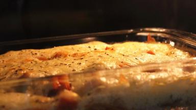 马苏里拉稍微有焦色就可以出炉啦