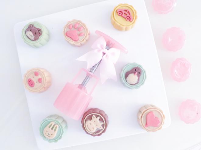 萌宠桃山皮月饼（板栗仁红豆沙馅）