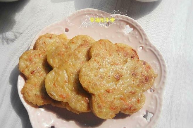 胡萝卜鸡肉饼