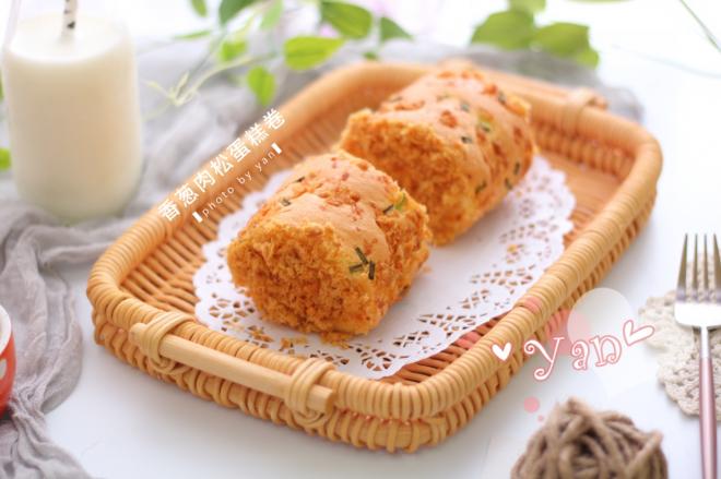 香葱肉松蛋糕卷