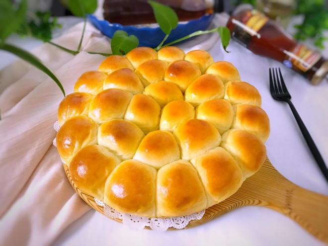 豆沙金钱小面包