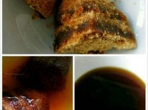 红糖加适量开水化开放凉