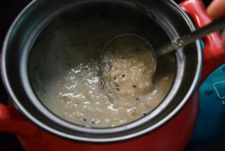 喝的时候再加盐调味