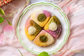 彩色家好月圆。