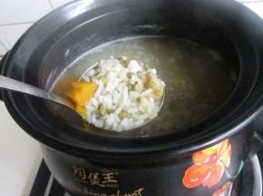 小火熬煮。