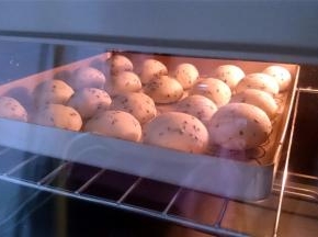 烤箱预热至170度烤30分钟，然后上火改为180度烤5分钟至表面金黄即可。