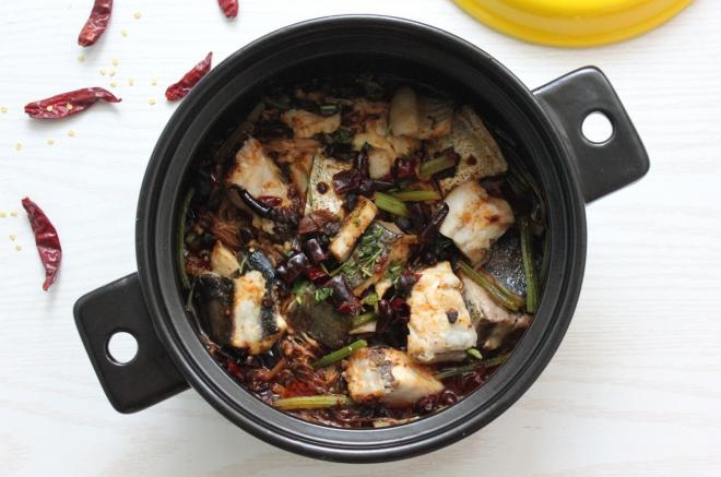 豆豉砂锅鱼