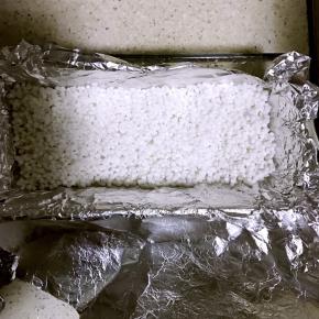 5.底层均匀铺一层西米