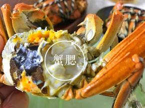 在蟹身上的两排灰色扇状软绵绵的组织就是蟹腮了。蟹腮是螃蟹的呼吸系统，也不宜食用。所以也要把它去掉。