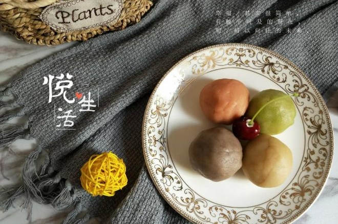 自制多彩桃山皮