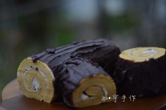 不需要抹平，要有纹路才像树桩