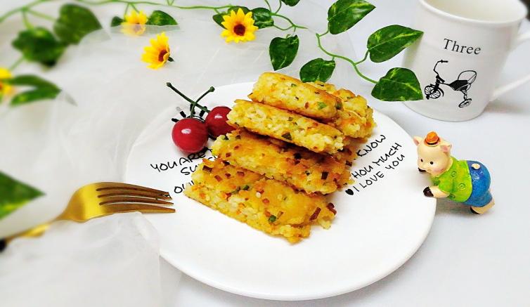 方便快捷--米饭蛋饼