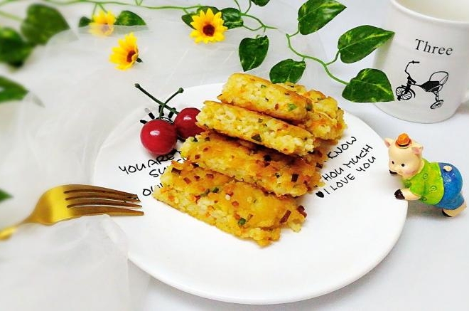 方便快捷--米饭蛋饼