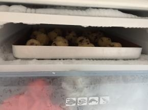 放入冰箱冷冻室里冷冻一小时