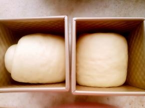 发至2倍大即可。烤箱180度预热10分钟后放入，180度中下层烤35分钟出炉。脱模后放在烤网上晾凉。