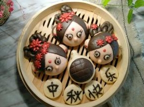 成品图，这个早就做好了，没有在八月十五前发，迟来的祝福。祝大家年年岁岁平安，事事如意。