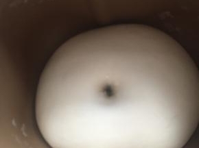 发酵至两倍大，戳洞不回缩就好了