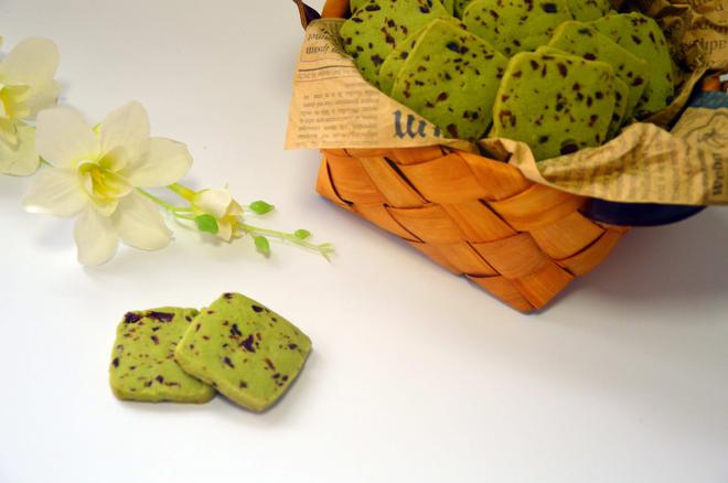 抹茶蔓越梅饼干